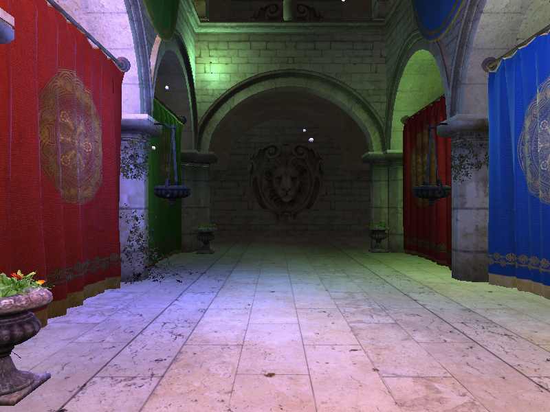 Sponza with deferred rendering ClayGL example