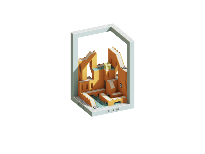 Monument with Advanced Renderer ClayGL example